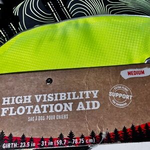 High Visibility Flotation Aid for dogs size Medium